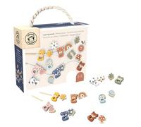 SPEEDY MONKEY Wooden Lacing Beads Set for Toddlers 24m+, Kids Gift