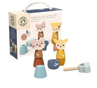 SPEEDY MONKEY Wooden Screw Toys for Toddlers 24m+ | Animal Nuts & Bolts Set for Kids | Fine Motor Skills, Hand-Eye Coordination, Twisting & Stacking Activity Toy | FSC Wood Preschool Learning Play