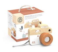 SPEEDY MONKEY Wooden Toy Camera for Children, 9.9 x 6.7 x 8 cm, Kids Gift | Colourful wooden toy camera, 9.9 x 6.7 x 8 cm, detailed finish, pretend play toy for children, Loving Details