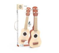 SPEEDY MONKEY Wooden Toy Ukulele for Kids, 4 Strings, Terracotta, Kids Gift | Wooden and terracotta colour, 4 strings, kids musical instrument that encourages musical development