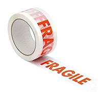 Speedy Packaaging 2 X 1 x ROLL FRAGILE PACKING TAPE,66m x 50mm