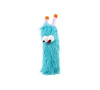 Speedy Panther Catnip Cat Toys for Indoor Cats, Cat Chew Toys for Teeth Cleaning, Bite-Resistant Plush Monster Kitten Toys, Interactive Pillow, Blue Furry Design with Googly Eyes