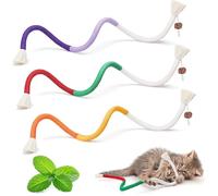 Speedy Panther Catnip Chew Rope Toys for Indoor Cats - 3Pcs Kicker Toys, Interactive Kitten Chew Toys for All Breeds, 70cm