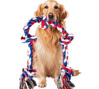 Speedy Panther Indestructible Dog Rope Toys for Large Aggressive Chewers, Tough Dog Chew Toy, 90cm 5 Knots Tug of War Toys for Teeth Cleaning