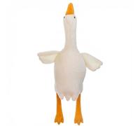 Speedy Panther Plush Dog Toy for Large Dogs, 50cm White Goose, Interactive Pet Chew Toy for Training, Medium and Large Dogs