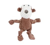 Speedy Panther Squeaky Dog Toy, Plush Corduroy Stuffed Monkeyl, Large Size, Interactive Pet Chew Toy for Medium and Large Dogs