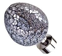 Speedy Poles Apart 28mm Alexia Curtain Pole Finials, Silver/Chrome, 2 Pack