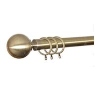 Speedy Poles Apart Ball Curtain Holdbacks, Antique Brass, 2 Pack