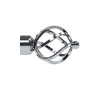 Speedy 28 mm Poles Apart Cage Finial, Pack of 2, Chrome