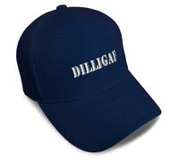Speedy Pros Baseball Cap Dilligaf Letters Acrylic Dad Hats for Men & Women, Navy, One size