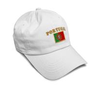Speedy Pros Soft Baseball Cap Portugal Flag Flags World Cup Soccer Cotton Embroidered Dad Hats for Men & Women, White Design Only, One size