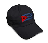 Speedy Pros Soft Baseball Hat Embroidered Dad Hat Cuba Cuban Flag Flame Havana Men & Ladies Baseball Cap Cotton, Black Design Only, One size