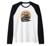 Speedy Sheep on a Cool Ride for Boys and Girls Raglan Baseball Tee