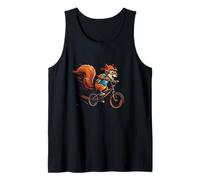 Speedy Squirrel On BMX Bike Cartoon Rider Tank Top