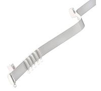 Speedy Streamline+ Aluminium Flexible Curtain Track Set, White, 120cm (47in)