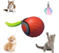 Speedy Tail 2.0 Interactive Cat Ball Toys- Automatic Movement/Bounce/Rolling Pet Balls, USB Rechargeable Interactive Dog Ball - Suitable for Kitten &Puppy (Orange)