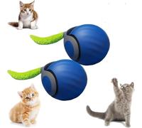 Speedy Tail 2.0 Interactive Cat Ball Toys- Automatic Movement/Bounce/Rolling Pet Balls, USB Rechargeable Interactive Dog Ball - Suitable for Kitten &Puppy (Blue-2PCS)