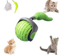 Speedy Tail Cat Toy, Cat Toy Speedy Tail 2.0, 360° Smart Automatic Moving Cat Toy Ball, Smart Interactive Cat Toys Ball for Indoor Cats, Two Speed Adjustment Smart Cat Toy Ball (1pcs Green)
