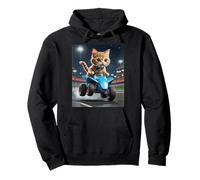 Speedy Whiskers - Racing Cat on ATV Pullover Hoodie