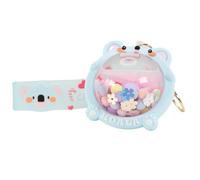 SPEEDYUNI Cute Animal Keychain - Koala, Cat, or Frog Keychain with Pastel Bubble Beads - Liquid Quicksand Bag Charm, Pastel Blue Koala, One size