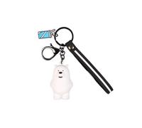 SPEEDYUNI Cute Bear Keychain, ICE BEAR/GRIZZLY/PANDA Cute Cartoon Keychain Perfect Gifts: The Three Bare Bears (ICE BEAR)