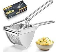 SPEENSUN Potato Ricer Mashers,Food Grade Stainless Steel Heavy Duty Ricer for Fluffy Mashed Potatoes, Baby Food & Juices | Dishwasher Safe & Comfortable Non-Slip Grip Handle