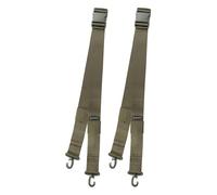 SPEERO Heavy Duty Barrow Strap Set 250cm Long - 2 Adjustable 50mm Wide Soft Webbing Moving straps with Safety Locking Hooks & Quick Release Buckles - Secure Wheelbarrow Load Tie Down Straps - Green