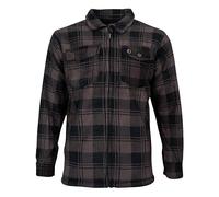 Speero Men's Checked Sherpa Fleece Lined Shirt in Brown | Size: Large Speero Brown L