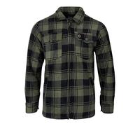Speero Men's Checked Sherpa Fleece Lined Shirt in Green | Size: XL Speero Green XL