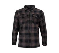 SPEERO Sherpa Fleece Lined Shirt Men Brown XL - Warm Lumberjack Jacket with Pockets & Button Cuffs, Winter Flannel Shirt for Outdoor Activities and Casual Wear