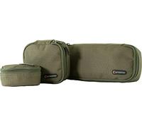 SPEERO Utility Pouches Kit 3 Pack - 600D Cordura Military Pouches with Military Spec Zips & Wipe Clean Base - Outdoor, Fishing & Tactical Storage - Green