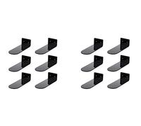 Speesy 12 Pack Floating Shoe Shelves,Black Acrylic Wall Mounted Shoe Display Shelves,for Display Collectible Shoe&Sneaker