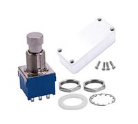 Speesy 2 Set Accessories:1 Set Guitar 9-Pin Latching Footswitch & 1 Set Stomp Box Effects 1590A Style Pedal Enclosure