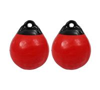 Speesy 2X Heavy Duty PVC Boat Ball Round Anchor Buoy Dock Bumper Ball Inflatable Protection Marine Mooring Buoy Red