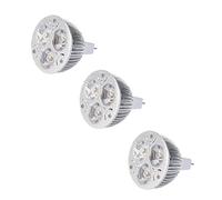 Speesy 3X 3W 12-24V MR16 Warm White 3 LED Light Spotlight Lamp Bulb Only
