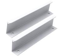 SpeeSy Aluminum Concealed Handles Invisible Handle Wardrobe Kitchen Cupboard Cabinet Finger Edge Pull Drawer Furniture Knobs White 2 Pieces (Overall Length 800mm)