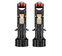 SpeeSy LED Bulbs, Lamp H4 9003 H7 LED Mini Projector 3D Lens 100W 30000LM Motorcycle Headlight Automobile Bulb Conversion Kit Hi/Lo Beam, Packs of 2,H7