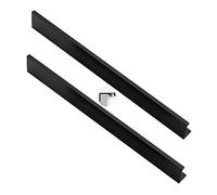 SpeeSy Space Aluminum Concealed Handles Invisible Handle Wardrobe Kitchen Cupboard Cabinet Handle Finger Edge Pull Drawer Handles Furniture Knobs Black 2 Pieces (Overall Length 1200mm)