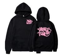 sPeesy Women's Minus Two Hoodie Men's Y2K Hoodie Hip Hop Streetwear Urban Pullover Unisex Casual Jacket, black-03, XXXL