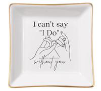 Spegiffu Bridesmaid Gift - Can't Say I Do Without You, Bridal Shower & Wedding Gift for Maid of Honor, Ring & Jewelry Dish
