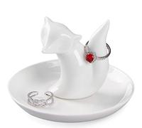 Spegiffu Fox Gifts Fox Ring Dish Jewelry Holder Ring Stand, Funny Gifts for Women Friend Mom Grandma Nana Aunt Birthday Mother's Day Christmas Valentines Gift, Fox Decor