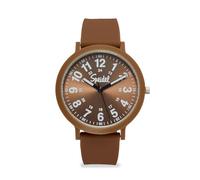 Speidel Eco Color Pop Recyclable Plastic Watch with 18mm Recyclable Silicone Strap, Espresso Martini, 18mm