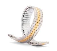 Speidel Ladies Twist-O-Flex Expansion Replacement Watch Band Dual Tone Straight End 10-14mm Extra Long