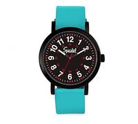 Speidel Original Scrub Watch™ for Nurse, Medical Professionals and Students - Various Medical Scrub Colors, Easy Read Dial, Military Time with Second Hand, Teal w/Black Dial, Original Scrub