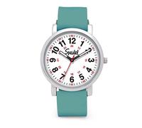 Speidel Original Scrub Watch™ for Nurse, Medical Professionals and Students - Various Medical Scrub Colors, Easy Read Dial, Military Time with Second Hand, Silicone Band, Teal, Original Scrub