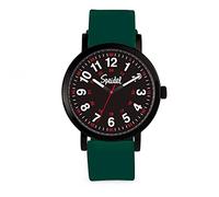 Speidel Original Scrub Watch™ for Nurse, Medical Professionals and Students - Various Medical Scrub Colors, Easy Read Dial, Military Time with Second Hand, Hunter Green w/Black Dial, Original Scrub
