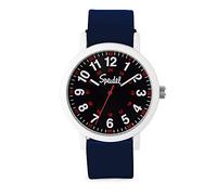Speidel Original Scrub Watch™ for Nurse, Medical Professionals and Students - Various Medical Scrub Colors, Easy Read Dial, Military Time with Second Hand, Navy w/White Case, Original Scrub