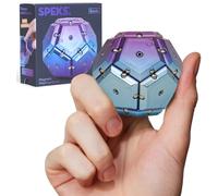 Speks Geode Magnetic Fidget Toy, Sphere, Chrome Purple