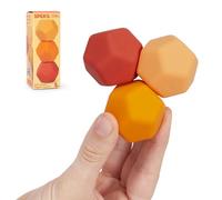 Speks Odds Soft Silicone Fidget Magnets | Silent Stress Relief Toys | Textured Magnetic Balls for Adults & Teens 14+ | Orange