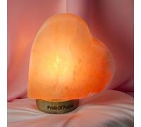 SpektaTek Premium Quality Himalayan Salt Lamps 100% Authentic Himalayan Crystal Rock Salt Lamp - Naturally Sourced from The Slopes of The Himalaya- Dimmable (Heart Pink)